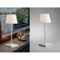 Lutec Lampe de table LED d'extérieur JAMMIN blanche