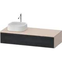Duravit Zencha Meuble sous-lavabo sur console, 1300x550mm, 1 tiroir, 1 découpe à gauche, ZE4812L16830000
