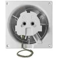 Hacon Ventilateur mural axial avec minuterie, 100 mm, AV DRIM T 0945