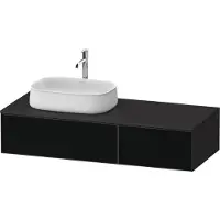 Duravit Zencha Meuble sous-lavabo avec console, 1300x550mm, 2 tiroirs, 1 découpe, ZE4816063800000