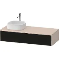 Duravit Zencha Meuble sous-lavabo sur console, 1300x550mm, 1 tiroir, 1 découpe à gauche, ZE4812L63830000