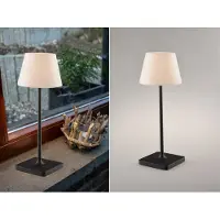 Lutec Lampe de table LED d'extérieur JAMMIN noire
