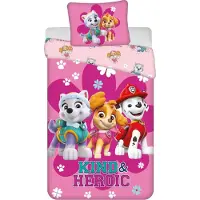 Paw Patrol Design linge de lit douillet en coton, 140x200 cm & 50x70 cm