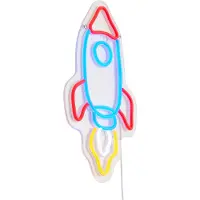 QAZQA Applique murale néon multicolore avec LED - Rocket
