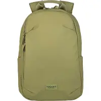 Tucano Laser Sac à dos 15" – Conçu pour ordinateurs portables 15,6" et MacBook Pro 16" – Compartiment principal spacieux avec espace de rangement – Fabriqué en tissu résistant à l'eau et recyclé