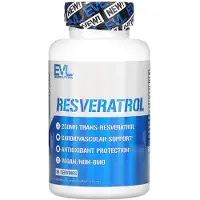 EVLution Nutrition , Resvératrol, 250 mg, 60 Gélules Végétales