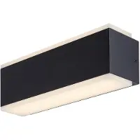 Rabalux 77114 Lampes murales extérieures Mataro LED 12 aluminium plastique noir