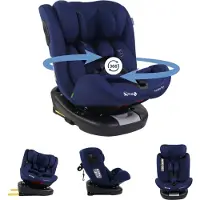 Mobiclinic , Rehausseur de Siège Auto Enfant, Pivotant à 360º, Régulation I-Size, Top Tether, Groupe 0/1/2/3, Evolutive, Max. 36 Kg, Siège Auto, Pandafix