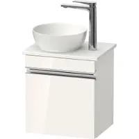 Duravit Sivida Meuble sous-lavabo sur console, charnières à gauche, poignée profilée chromée, 400x325x440mm, SV4656L10220000