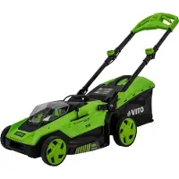 Vito Tondeuse à gazon 40V - Brushless 2 Batteries lithium 6.0Ah Chargeur Double 800m2 -