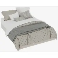 MODFU Lit Gigogne 140x200 cm - Lit Gigogne Enfant Avec Tiroir Couchage Supplémentaire, Prises et 2 Ports USB Intégrés, Sans Matelas, Bois Pin MDF - Blanc