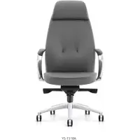 AEA Fauteuil en similicuir noir, moderne et élégant, confort d'assise