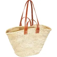 Marrakesch Orient & Mediterran Interior Sac en osier Ibiza Sac de plage Palmera grand