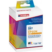 Edding Cartouche d'encre 18-597-01 comme Epson T34XL sw/c/m/y 4pc