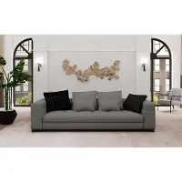 AEA Canapé gris 3 places 2 fauteuils Salon Nouveau
