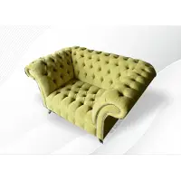 AEA Canapé Chesterfield Canapé rembourré Garniture 1,5 places Canapés classiques monoplace