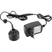 Zree Brume pour fontaine intérieure, brume ultrasonique, 1 pièce 12 LEDs colorées pour bassin de fontaine d'eau avec alimentation, 110 240 V, 20MM