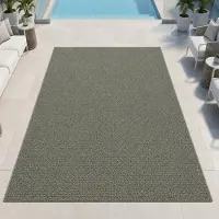 Teppichhome24 Tapis plat en fibres vertes, robuste, idéal pour balcon ou terrasse, dimensions : 80 x 150 cm