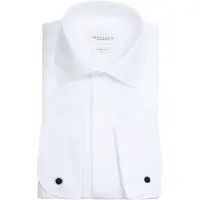 Profuomo Slim Fit Chemise de gala blanc, Unicolore