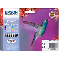 Epson Cartouche d'encre Stylus Photo 1400 T0802 cyan Paquet de 10 pièces