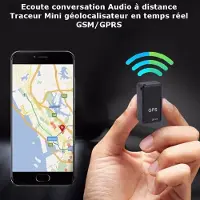 Generique Ecoute conversation à distance - Traceur Mini géolocalisateur en temps réel GSM/GPRS (GF07)