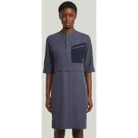 G-Star Robe-Chemise Half Placket - Bleu foncé - Femmes