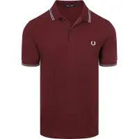 Fred perry Polo Twin Tipped M3600 08B Rouge Bordeaux taille XL
