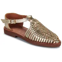 Mapache Sandales plates PEONIA femmes - Doré - 37