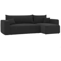 GrekPol IDOHOME Canapé d'angle Piano Tissu Canapé avec fonction sommeil et coffre de lit Canapé-lit Coin Garniture de canapé-lit -Universal Couleur : Poso 135