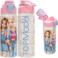 TOPModel 0414111 Gourde Utilisation Quotidienne 600 Ml Silicone, Polypropylène (Pp), Acrylonitrile-Butadiène-Styrène (Abs), Acier Inoxydable Multicolore