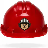 Tams Casque pour enfants - Bouchon rotatif rouge chien