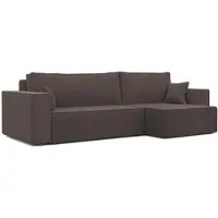 Idohome Canapé d'angle rembourré universel PARIS XL avec fonction sommeil et coffre de lit Canapé d'angle en L Salon Canapé Poso 06 Marron