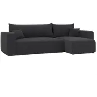 Idohome Canapé d'angle Piano Tissu avec fonction sommeil et coffre de rangement Canapé-lit Coin Garniture de canapé-lit - Universal Couleur : Poso 34