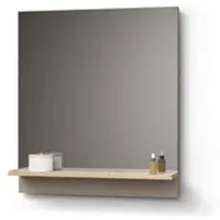 Livinity Armoire de toilette Timavo Grège 60x67cm avec étagère, Model 52978