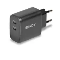 Lindy 65W USB 2 x Type C GaN Charger