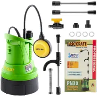 Procraft Pompe submersible suspendue dans un récipient d'arrosage PN30