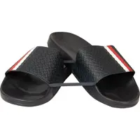 Tommy Hilfiger Chausson homme mer piscine bandeau beachwear article XM0XM02332 slide, EUR 45 - UK 10,5 - USA 11,5 - CM 29, Gomma 100%