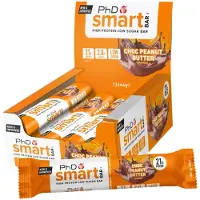 PHD Smart Bar, Choc Peanut Butter - 12 barres