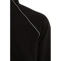 BOSS pour homme. 50553566 Sweat-shirt en coton avec passepoil noir contrasté (M), Casuel, Sport