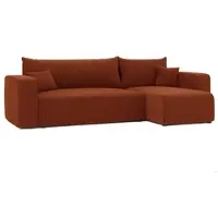 GrekPol IDOHOME Canapé d'angle Piano Tissu avec fonction sommeil et coffre de lit Canapé-lit Coin garniture de canapé-lit - Universal Couleur : Poso 40