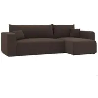 Idohome Canapé d'angle Piano Tissu Canapé avec fonction sommeil et coffre de lit Canapé-lit Coin Garniture de canapé-lit - Universal Couleur : Poso 06
