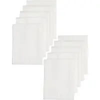Meyco 10-pack couches de gaze 80x80cm bio blanc (80 x 80 cm)