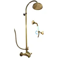 RAV Colonne de douche LABE avec douchette en laiton bronze H.111cm