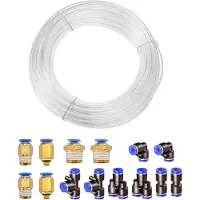 OEM 10 mètres de tuyau pneumatique flexible avec raccords - TuyauPolyuréthanetransparent 8mm x 5mm