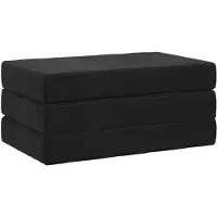 vidaXL Canapé-lit pliant 80 x 67 x 45 cm Noir