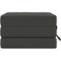 vidaXL Canapé-lit pliant 75 x 67 x 45 cm, gris foncé