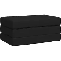 vidaXL Canapé-lit pliant 100 x 67 x 45 cm Noir