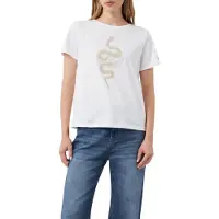 Comma T-shirt brocart / blanc