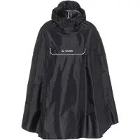 Vaude Bike Valdipino Waterproof Poncho Noir XL Homme