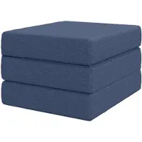 vidaXL Canapé-lit pliant 90 x 67 x 45 cm, bleu